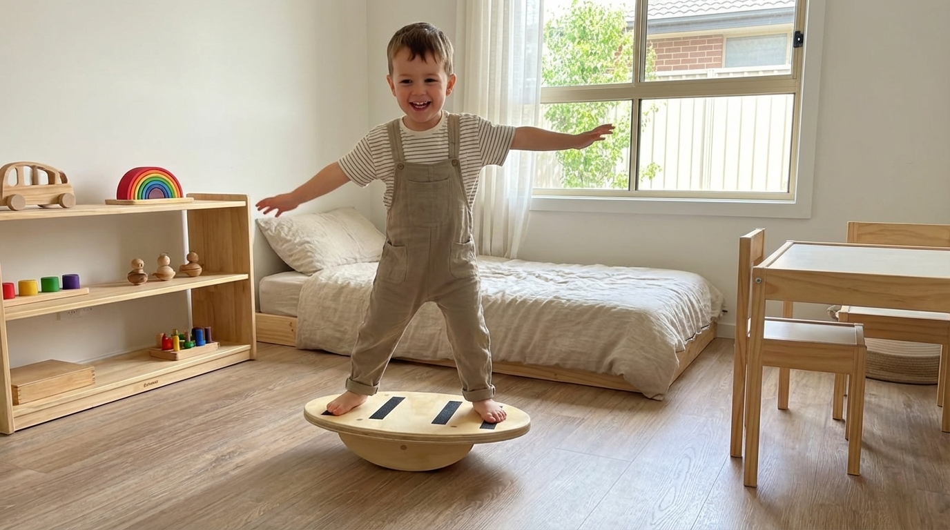 Tabla De Equilibrio, Balance Board De Madera